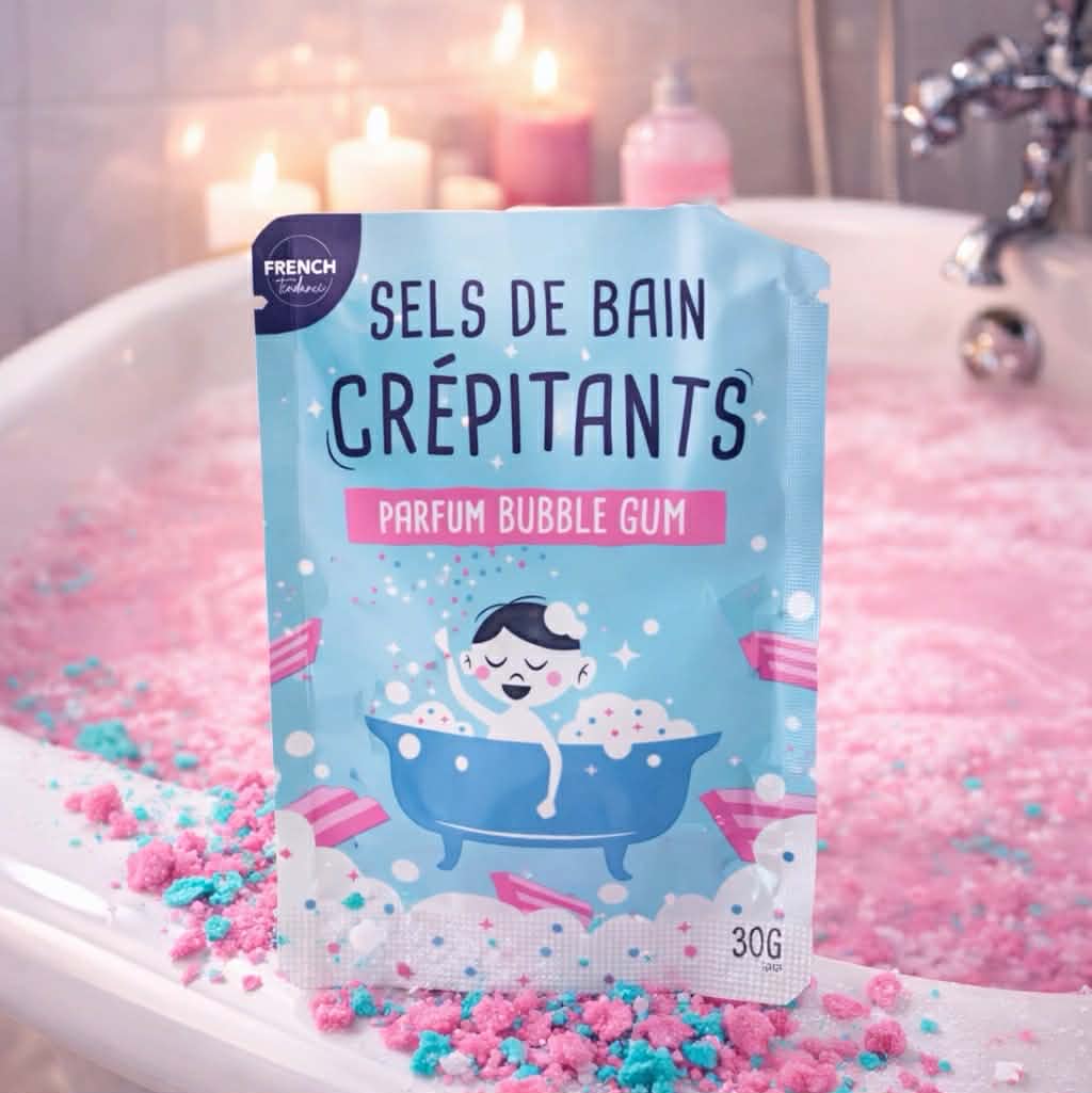 Sels de bain crépitants - Bubble Gum