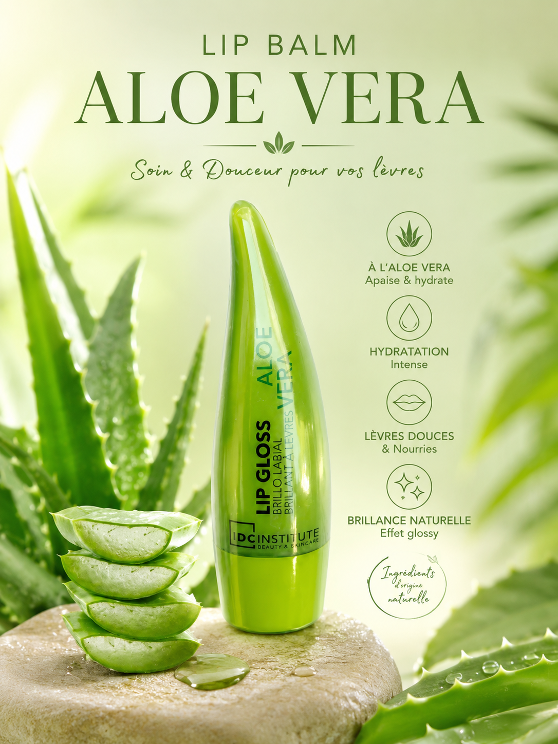 Lip Balm Aloe Vera – Baume à lèvres hydratant
